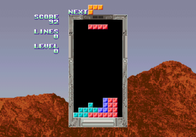 Tetris + Bloxeed (Korean System 16 bootleg) (ISG Selection Master Type 2006) Screenshot 1